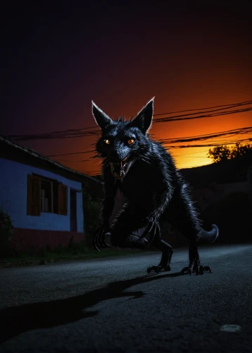 feral cat,feral,werewolf,stray cat,werewolves,alley cat,halloween cat,street cat,stray cats,black cat,red cat,anthropomorphized animals,wolfman,the cat,wild cat,prey,stray dog,fox,cat,felidae,Conceptual Art,Daily,Daily 07