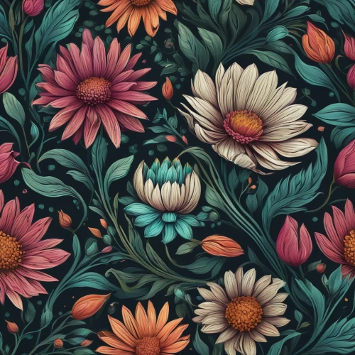 floral digital background,chrysanthemum background,floral background,wood daisy background,seamless pattern,flowers pattern,floral mockup,retro flowers,flower fabric,blanket of flowers,japanese floral background,colorful floral,tulip background,floral pattern,flower blanket,flowers png,flower background,african daisies,floral composition,seamless pattern repeat,Illustration,Realistic Fantasy,Realistic Fantasy 17