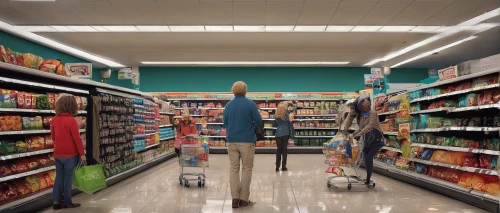 aisle,supermarket,shopper,woman shopping,supermarket shelf,grocery,grocer,grocery store,standing man,convenience store,carton man,cashier,groceries,shopping icon,consumer,clerk,grocery shopping,shopping-cart,retail,pantry,Photography,Documentary Photography,Documentary Photography 17