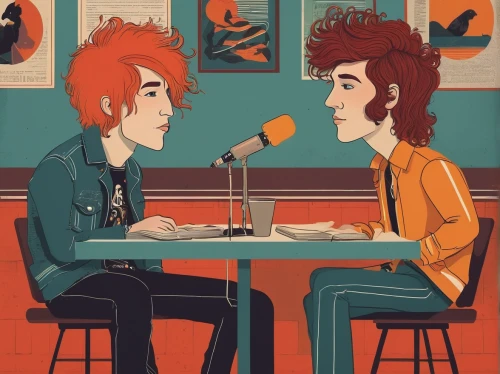 retro diner,talking,conversation,dinner for two,the listening,cocktails,pompadour,bouffant,soda fountain,diner,songbirds,vector illustration,purée,vector art,bistro,redheads,chatting,people talking,gnomes at table,dispute,Illustration,Vector,Vector 05