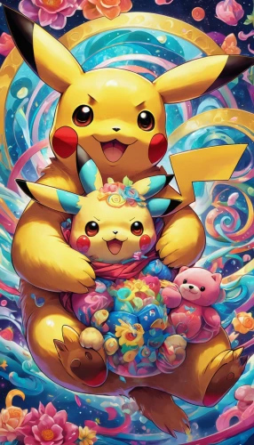 pikachu,pixaba,pokemon,pokémon,pika,playmat,easter background,children's background,cg artwork,april fools day background,kawaii people swimming,spring background,easter theme,kawaii animals,would a background,birthday banner background,wallpaper,game illustration,digital background,surface lure,Illustration,Realistic Fantasy,Realistic Fantasy 39