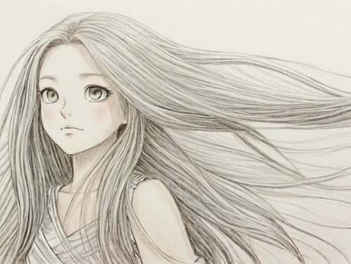 long-haired hihuahua,girl drawing,tsumugi kotobuki k-on,long hair,white bird,little girl in wind,fluttering hair,sidonia,girl in a long,animation,tilia,anime cartoon,graphite,mado,copic,drawn,wind,worried girl,drawing,girl portrait