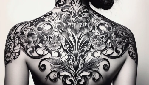 body art,ribs back,rib cage,body painting,filigree,bodypainting,lotus tattoo,my back,bodypaint,henna dividers,maori,tattoo girl,butterfly wings,thai pattern,biomechanical,woman's backside,openwork,tattooed,henna,tattoo,Conceptual Art,Fantasy,Fantasy 20