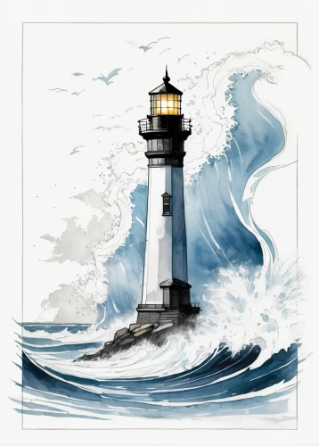 electric lighthouse,light house,lighthouse,petit minou lighthouse,nautical clip art,light station,point lighthouse torch,nautical paper,rogue wave,red lighthouse,crisp point lighthouse,illustrator,hatteras,adobe illustrator,pigeon point,world digital painting,painting pattern,maritime,glass painting,art painting,Illustration,Paper based,Paper Based 07