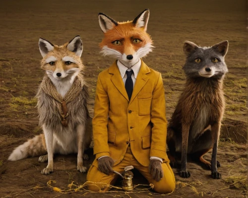 fox hunting,fox stacked animals,anthropomorphized animals,foxes,kit fox,animals play dress-up,fox and hare,villagers,garden-fox tail,wolves,the animals,fox,wildpark poing,grey fox,redfox,suit actor,child fox,woodland animals,a fox,whimsical animals,Photography,Artistic Photography,Artistic Photography 14
