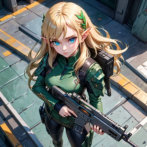 heavy object,darjeeling,ar-15,rifle,girl with gun,girl with a gun,holding a gun,airsoft,m4a4,m4a1 carbine,kotobukiya,m4a1,carbine,honolulu,m16,airsoft gun,belarus byn,kalashnikov,marine,gunkanjima,Anime,Anime,General