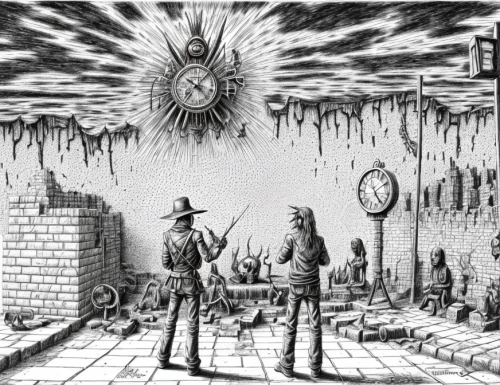 clockmaker,occult,divination,esoteric,parallel worlds,alchemy,optical ilusion,shamanism,surrealistic,panopticon,background image,mysticism,dance of death,hinnom,copernican world system,death's-head,magnifier,auqarium,masonry,necropolis