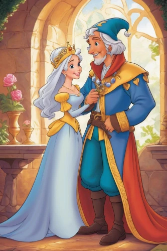 fairytale characters,a fairy tale,prince and princess,fairy tale,fairy tale character,cinderella,fairytale,princess sofia,fairy tales,serenade,fairytales,disney rose,hamelin,romance novel,children's fairy tale,first kiss,geppetto,couple goal,old couple,fairy tale icons,Illustration,Children,Children 01
