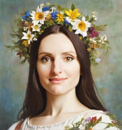 flower crown of christ,girl in flowers,beautiful girl with flowers,girl in a wreath,flower crown,marguerite,floral wreath,wreath of flowers,portrait of a girl,bouguereau,flowers png,floral garland,blooming wreath,flower garland,spring crown,flower girl,aubrietien,portrait of christi,flower fairy,romantic portrait