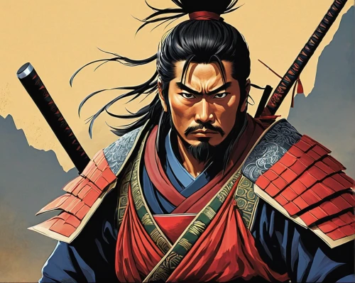 yi sun sin,samurai,samurai fighter,goki,swordsman,shuanghuan noble,korean history,jeongol,geomungo,sanshin,genghis khan,wuchang,mulan,samurai sword,xing yi quan,gungdo,choi kwang-do,qi-gong,chonmage,haegen,Illustration,American Style,American Style 12