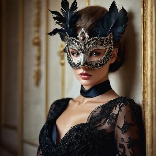 venetian mask,masquerade,the carnival of venice,masque,masked,with the mask,black swan,headpiece,headdress,mask,anonymous mask,hanging mask,masks,haute couture,gold mask,queen of the night,costume accessory,golden mask,feline look,gothic fashion,Photography,Documentary Photography,Documentary Photography 17