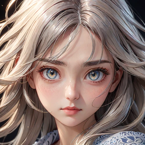 violet evergarden,elsa,pupils,heterochromia,alice,fantasy portrait,girl portrait,eyes,doll's facial features,fairy tale character,pupil,cg artwork,a200,blanche,luka,poppy,child girl,blue eyes,big eyes,game character,Anime,Anime,General