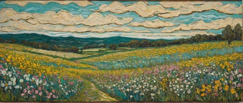 flower field,field of flowers,flowers field,blooming field,cultivated field,tulip field,barley field,meadow in pastel,field of cereals,tulips field,corn field,vincent van gough,tulip fields,valensole,wheat field,salt meadow landscape,straw field,blanket of flowers,fruit fields,farm landscape,Art,Artistic Painting,Artistic Painting 07