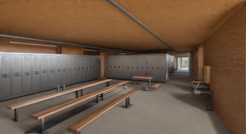 school design,locker,3d rendering,lecture hall,render,dugout,hallway space,3d rendered,school benches,3d render,changing rooms,rendering,kennel,hallway,gymnastics room,formwork,core renovation,lecture room,cabinets,study room,Common,Common,Natural