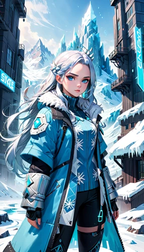 winterblueher,winter background,ice queen,winter festival,infinite snow,glory of the snow,eternal snow,glacial,aqua,suit of the snow maiden,winter clothing,the snow queen,deep snow,snowflake background,glacier,blue snowflake,snowfall,aurora,snowy,snow slope,Anime,Anime,General