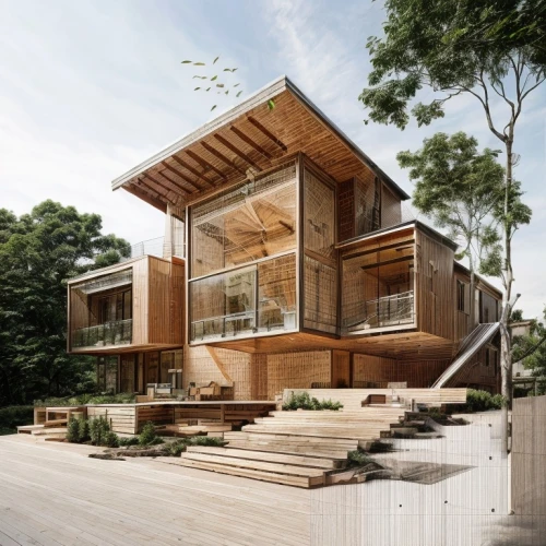 timber house,wooden house,cubic house,house in the forest,dunes house,tree house,eco-construction,cube house,wooden facade,wooden sauna,modern house,frame house,archidaily,wooden houses,residential house,cube stilt houses,tree house hotel,wooden construction,wooden decking,treehouse,Architecture,General,Masterpiece,Humanitarian Modernism