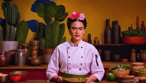 frida,cooking book cover,chef,men chef,laotian cuisine,food styling,chef's uniform,chef hat,brigadeiros,cooking show,pomelo,huaiyang cuisine,mexican foods,mexican culture,filipino cuisine,nopal,daikon,thai cuisine,tibetan food,pomelo salad,Art,Artistic Painting,Artistic Painting 31