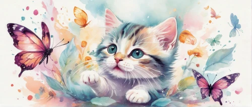 watercolor cat,blossom kitten,watercolor floral background,flower cat,watercolor baby items,flower painting,kitten,cat vector,flower animal,floral background,watercolor background,butterfly background,flower background,drawing cat,kittens,cute cat,tabby kitten,spring leaf background,transparent background,spring background,Illustration,Paper based,Paper Based 04