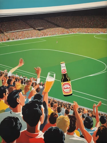 soccer world cup 1954,soccer-specific stadium,european football championship,newcastle brown ale,beer match,uefa,netherlands-belgium,advertising campaigns,football fans,the referee,spectator,world cup,non-sporting group,rfk stadium,tetleys,sport venue,sports game,european championship,referee,stadium,Art,Classical Oil Painting,Classical Oil Painting 24