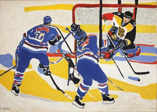 ice hockey,ice hockey position,oil on canvas,roller in-line hockey,skater hockey,popart,college ice hockey,rink bandy,rangers,defenseman,modern pop art,khokhloma painting,hockey autographed paraphernalia,oil painting on canvas,game illustration,ice hockey equipment,hockey,kugelis,sports game,oil chalk,Art,Artistic Painting,Artistic Painting 40