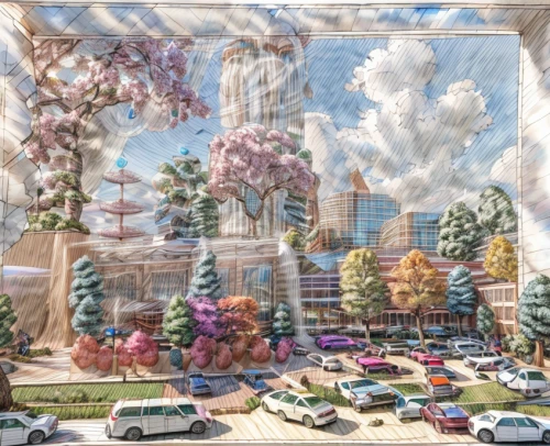 botanical square frame,atlanta,multiple exposure,virtual landscape,houston texas apartment complex,bellagio hotel,gaylord palms hotel,dallas,blooming trees,indianapolis,spring garden,skyscrapers,magnolia trees,city scape,urban landscape,flower dome,flower booth,hdr,flower garden,winter garden