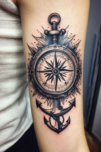 compass rose,compass,ships wheel,magnetic compass,bearing compass,ship's wheel,compass direction,nautical star,compasses,nautical,lightship,forearm,chronometer,nautical paper,pocket watch,timepiece,on the arm,clock face,ornate pocket watch,tattoo,Photography,Fashion Photography,Fashion Photography 22