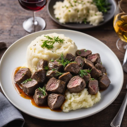 sauerbraten,venison,beef bourguignon,irish beef,boeuf à la mode,kükchen,veal steak,lamb meat,coq au vin,liver sausage,czech cuisine,steak au poivre,slovakian cuisine,fillet of beef,beef fillet,liver and onions,andouillette,daube,beef liver,beef tenderloin,Photography,General,Natural