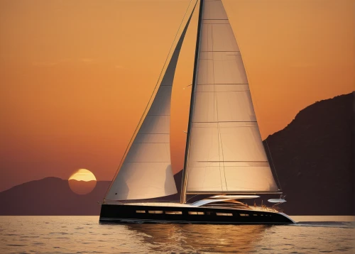 sailing yacht,sailing-boat,sailing boat,sail boat,sailing,sailboat,sailing vessel,sailing orange,multihull,boat landscape,catamaran,yacht,felucca,sailing boats,trimaran,keelboat,yacht racing,luxury yacht,sail,boat on sea,Illustration,Realistic Fantasy,Realistic Fantasy 09