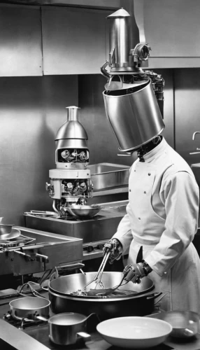 chef hats,chef hat,chef's uniform,chef's hat,chef,pots and pans,chefs kitchen,cookware and bakeware,men chef,pastry chef,plating,exhaust hood,stack of plates,cooktop,kitchen equipment,culinary,sauté pan,food preparation,kitchenware,pot rack,Photography,Black and white photography,Black and White Photography 10