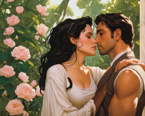 romance novel,romantic portrait,way of the roses,romantic scene,first kiss,romantic rose,scent of roses,rosa ' amber cover,kiss flowers,young couple,with roses,tangled,pda,jasmine blossom,rosebushes,disney rose,serenade,kissing,scent of jasmine,honeymoon,Conceptual Art,Daily,Daily 08