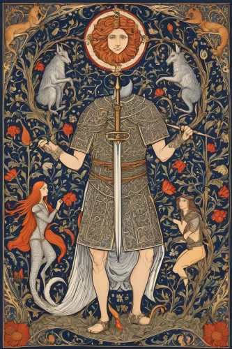 st jacobus,the archangel,bellini,tapestry,carpaccio,the abbot of olib,the son of lilium persicum,heraldic,archangel,heraldry,the angel with the cross,saint coloman,king arthur,the angel with the veronica veil,the order of cistercians,middle ages,medicine icon,benediction of god the father,vestment,the middle ages,Illustration,Realistic Fantasy,Realistic Fantasy 42