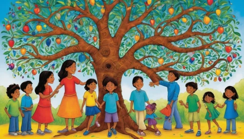family tree,world children's day,bodhi tree,the branches of the tree,chile de árbol,soapberry family,tree of life,jaggery tree,arbor day,colorful tree of life,international family day,flourishing tree,plane-tree family,khokhloma painting,mulberry family,group of people,unity in diversity,hokka tree,indigenous painting,connectedness,Conceptual Art,Daily,Daily 28