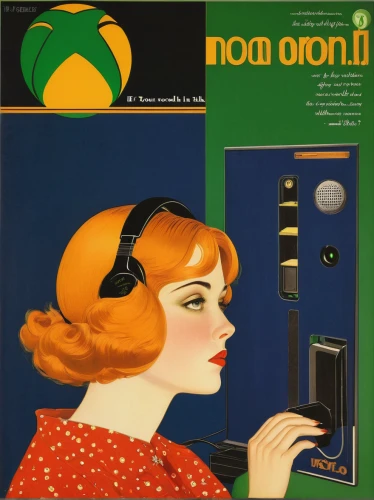 telephone operator,magazine cover,art deco woman,italian poster,film poster,magazine - publication,switchboard operator,telephone accessory,advertisement,1926,vintage illustration,1929,cover,1925,1921,retro women,vintage advertisement,art deco,girl at the computer,1920s,Illustration,Retro,Retro 15