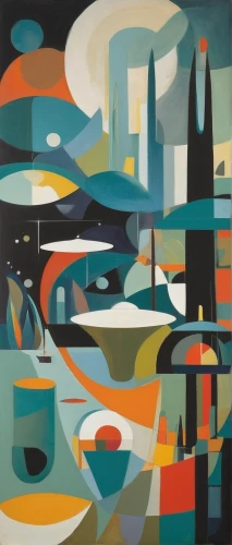 panoramical,futuristic landscape,city scape,matruschka,cityscape,art deco background,river landscape,city skyline,metropolis,abstract painting,industrial landscape,art deco,abstract shapes,landscape,urban landscape,background abstract,abstract retro,city cities,dutch landscape,abstract artwork,Art,Artistic Painting,Artistic Painting 41