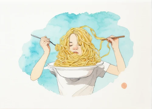 fresh pasta,fusilli,broken pasta,pasta,linguine,fettuccine,noodles,capellini,spaghetti,italian pasta,passatelli,spaghetti alla puttanesca,ramen,spaghetti aglio e olio,noodle soup,girl with cereal bowl,cellophane noodles,spaguetti,colorful pasta,japanese noodles,Illustration,Paper based,Paper Based 19