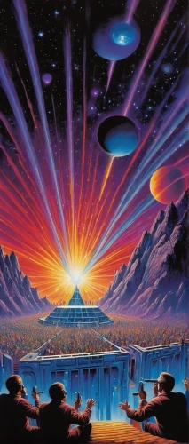 futuristic landscape,ufos,alien planet,alien world,extraterrestrial life,ufo,science fiction,science-fiction,planet alien sky,scene cosmic,space art,alien invasion,ufo intercept,federation,planetarium,close encounters of the 3rd degree,exoplanet,ufo interior,1982,cosmos,Conceptual Art,Sci-Fi,Sci-Fi 20