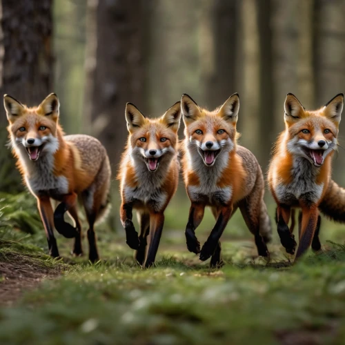 fox hunting,fox stacked animals,foxes,vulpes vulpes,woodland animals,dhole,forest animals,redfox,fox,wolves,child fox,animals hunting,firefox,swift fox,red fox,hunting dogs,wildlife,patrols,anthropomorphized animals,animal photography,Photography,General,Natural