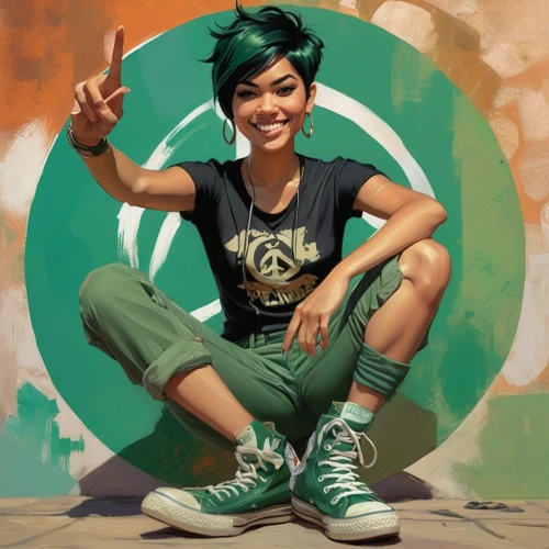 noodle image,girl with speech bubble,clementine,vector girl,rosa peace,jade,tumblr icon,pixie-bob,rockabella,peace sign,tracer,portrait background,tiana,lotus with hands,world digital painting,2d,green lantern,punk,rosa ' amber cover,wpap,Conceptual Art,Oil color,Oil Color 04