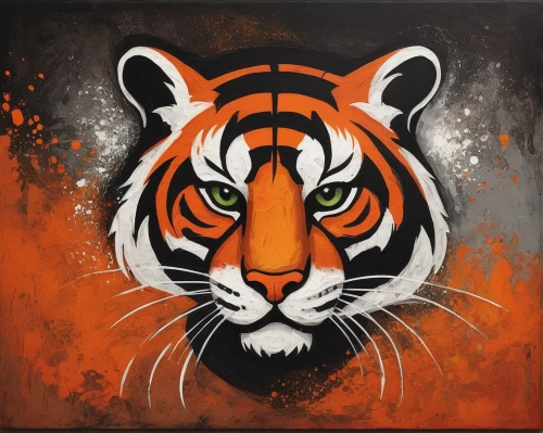 tiger,tigers,tiger png,bengal tiger,glass painting,tiger head,a tiger,tigerle,bengal,asian tiger,art painting,oil painting on canvas,siberian tiger,adobe illustrator,sumatran tiger,painting technique,bengalenuhu,hand painting,rock painting,young tiger,Illustration,Abstract Fantasy,Abstract Fantasy 15