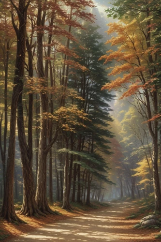 forest road,forest path,forest landscape,autumn forest,maple road,tree lined lane,chestnut forest,tree lined path,deciduous forest,pine forest,coniferous forest,fir forest,robert duncanson,autumn landscape,temperate coniferous forest,spruce forest,pathway,tree-lined avenue,beech forest,hiking path