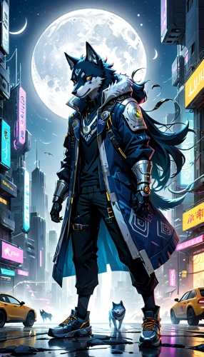 wolf,constellation wolf,jackal,howling wolf,violinist violinist of the moon,furta,rocket raccoon,wolf bob,moon walk,game illustration,wolves,cyberpunk,two wolves,howl,samurai,music background,dusk background,wolf couple,lone warrior,sci fiction illustration,Anime,Anime,General