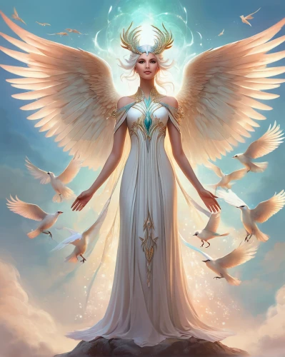 angel wings,angel wing,archangel,business angel,baroque angel,angel,angelology,harpy,guardian angel,faery,angel girl,vintage angel,the archangel,faerie,uriel,fairy queen,fantasy art,angel of death,dove of peace,winged heart,Illustration,Realistic Fantasy,Realistic Fantasy 01