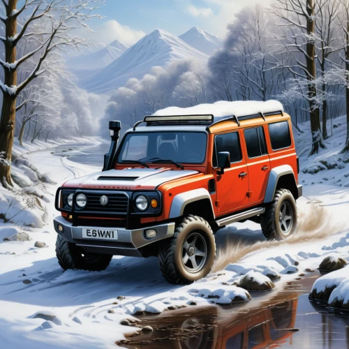 suzuki jimny,land rover defender,all-terrain,mercedes-benz g-class,land-rover,compact sport utility vehicle,land rover discovery,snow trail,ural-375d,defender,four wheel drive,off-road vehicle,toyota fj cruiser,off-road vehicles,snow scene,jeep,jeep wrangler,jeep commander (xk),g-class,off road vehicle,Conceptual Art,Fantasy,Fantasy 30