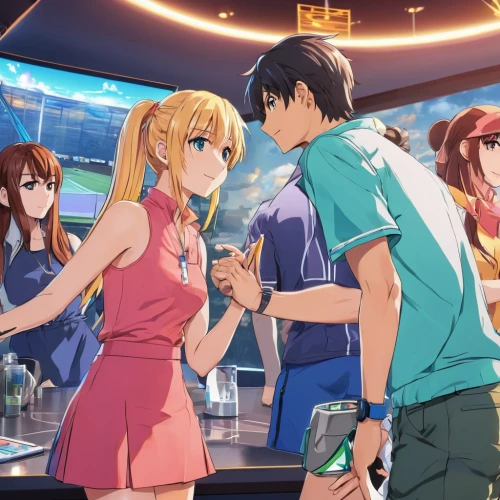 summer party,tsumugi kotobuki k-on,beach bar,drinking party,dance club,anime 3d,anime japanese clothing,pool bar,world end,summer clothing,summer bbq,anime cartoon,street cafe,bartender,ice cream parlor,drinks,heavy object,star kitchen,cafe,tokyo summer olympics,Illustration,Japanese style,Japanese Style 03