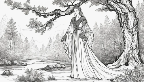 elven forest,rusalka,dryad,elven,girl with tree,weeping willow,the girl next to the tree,jessamine,the prophet mary,holy forest,birch tree illustration,the branches of the tree,bridal veil,priestess,woman at the well,druids,dead bride,the enchantress,the angel with the veronica veil,woman praying,Art,Classical Oil Painting,Classical Oil Painting 06
