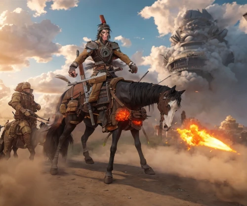 western riding,cossacks,camel caravan,horsemen,bronze horseman,cavalry,massively multiplayer online role-playing game,burning man,wild west,battlefield,buzkashi,don quixote,game art,ancient parade,cowboy mounted shooting,stagecoach,cent,nomads,oxcart,chariot racing,Common,Common,Game