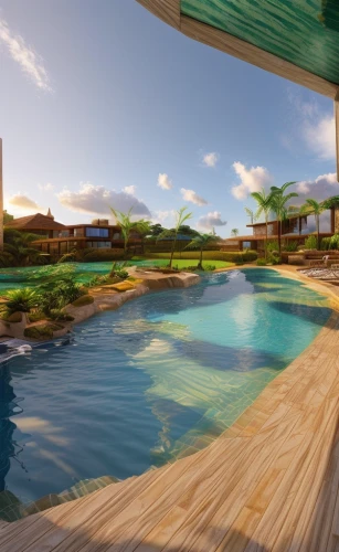3d rendering,floating islands,over water bungalows,landscape design sydney,3d rendered,render,over water bungalow,outdoor pool,holiday villa,floating island,landscape designers sydney,3d render,floating huts,wooden decking,house by the water,sandpiper bay,resort,tropical island,pool house,beach resort
