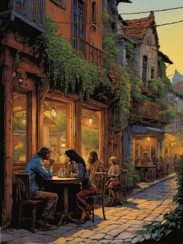 paris cafe,evening atmosphere,watercolor cafe,bistrot,street cafe,summer evening,outdoor dining,the coffee shop,in the evening,parisian coffee,rothenburg,street scene,irish pub,new york restaurant,colmar,night scene,coffee shop,wine tavern,alpine restaurant,coffeehouse,Conceptual Art,Daily,Daily 09