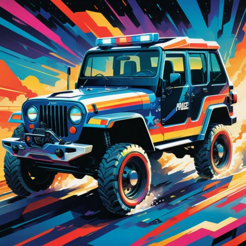 jeep wrangler,jeep gladiator rubicon,jeep rubicon,jeep honcho,jeep cj,jeep,jeep dj,jeep gladiator,willys-overland jeepster,wrangler,jeeps,jeep cherokee (xj),willys jeep,jeep cherokee,jeep wagoneer,jeep trailhawk,jeep comanche,suzuki jimny,ford bronco,yellow jeep,Conceptual Art,Sci-Fi,Sci-Fi 06