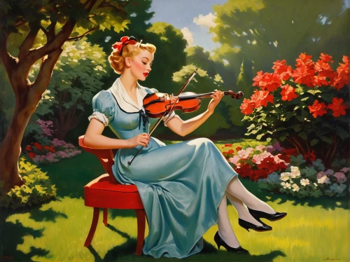 woman playing violin,violin woman,violin player,violinist,violin,playing the violin,violoncello,woman playing,violinists,violinist violinist,violist,serenade,concertmaster,cellist,cello,violins,orchestra,girl in flowers,solo violinist,bass violin,Illustration,Retro,Retro 10